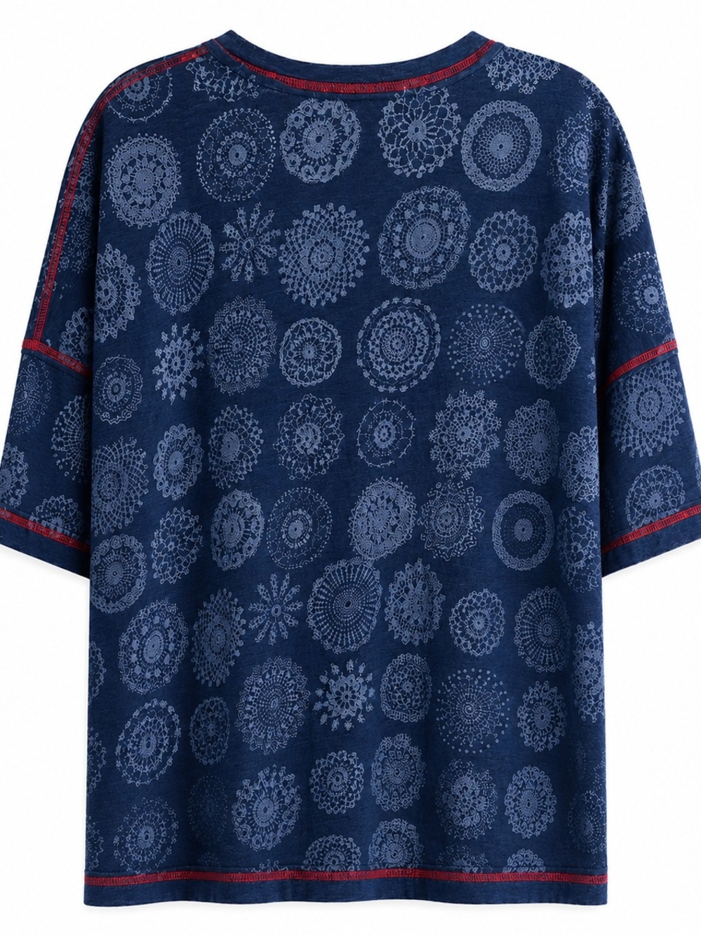 NWT Free People We The Free One-of-a-Kind Burnout Tee XS Indigo Cotton FP Boho - Picture 6 of 14